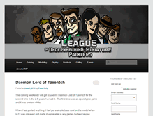 Tablet Screenshot of leagueofpainters.com